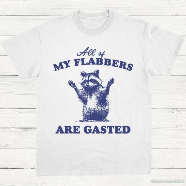 All Of My Flabbers Are Gasted Raccoon Meme Shirt