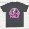 Alpha Male Funny Unicorn Shirt Dark Heather Grey S 1 1