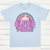 Alpha Male Funny Unicorn Shirt Light Blue S 1 1