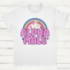 Alpha Male Funny Unicorn Shirt White S 1 1