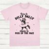 Born to Dilly Dally Forced to Pick Up The Pace Funny Raccoon Shirt Light Pink S 1 1