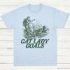 Cat Lady Goals Vintage Shirt Viking Lady Leashes Her Cats Tee Childless Cat Ladies T Shirt Funny Cat Lovers Tee Y2k Gifts Light Blue S 1 1