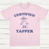 Certified Yapper Vintage T Shirt Light Pink S 1 1