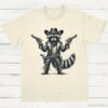 Cowboy Raccoon Shirt Natural S 1 1