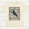 Crows Before Bros Support Your Local Murder Vintage Shirt Natural S 1 1