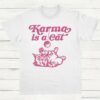 Karma is a Cat Shirt White S 1
