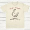 My Adhd is Chronic But I am Iconic Silly Goose Shirt Natural S 1