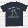 My Tummy Hurts And Im Mad At The Government Frog Shirt Navy S 1